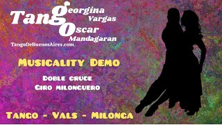 Video thumbnail for Musicality #Tango #Vals #Milonga double cross with giro milonguero Georgina Vargas Oscar Mandagaran