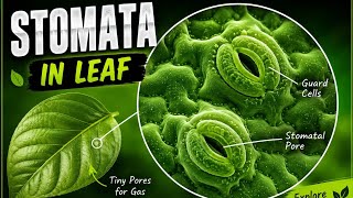 Cross section of leaf and stomata.#science #school #leaf #3danimation #stomata 