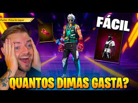 PEGANDO O PUNHO PRESA DO JAGUAR, ESTILO TECH, TORRE DE TOKENS FREE FIRE, NOVO EVENTO FF