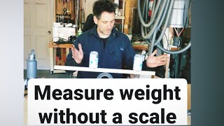 How to measure weight without a scale