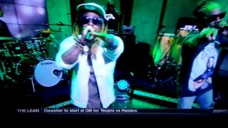 Wale &amp; Lil Wayne on First Take performing &quot;Running Back&quot;