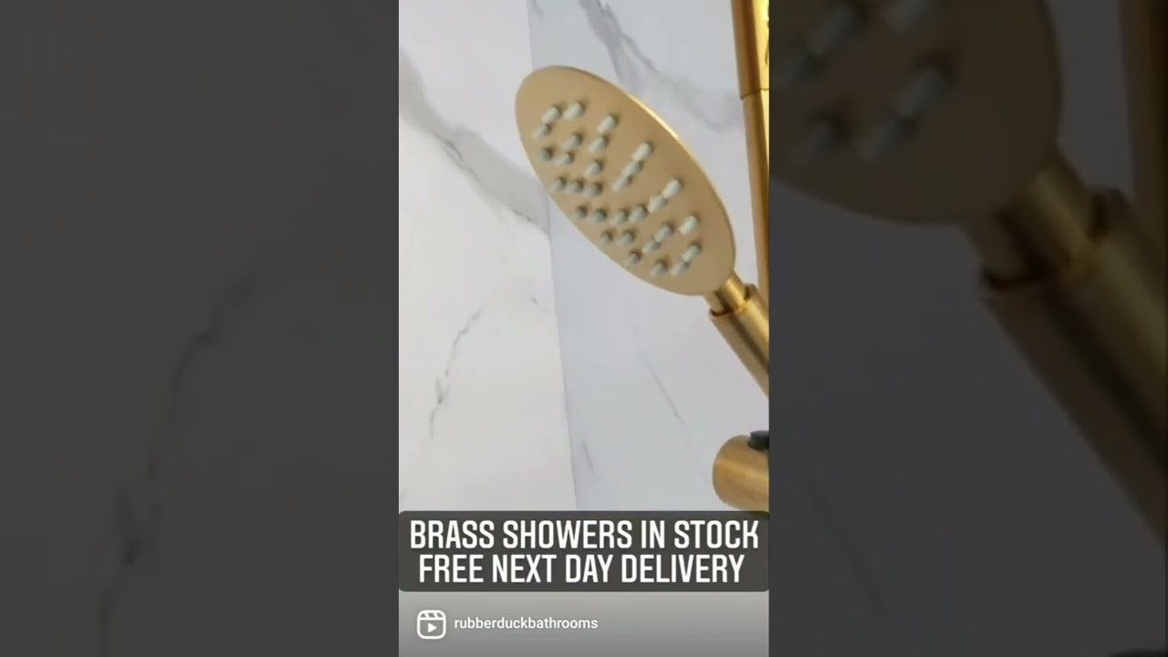 Brushed Brass Shower Valves In Stock. And Colour To Your Bathroom With Brass Showers & Taps