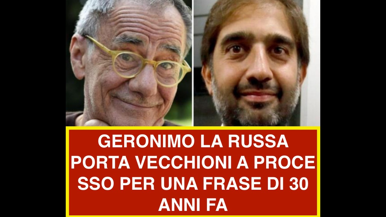 GERONIMO LA RUSSA PORTA VECCHIONI A PROCE SSO PER UNA FRASE DI 30 ANNI FA