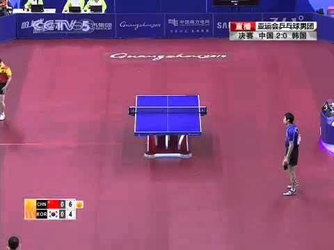 (FN) MA Long  vs LEE Jungwoo (1) - 2010 Asia Games (Team)