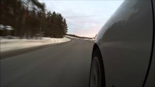 preview picture of video 'Volvo V70R AWD Winter drive hällnäs to vindeln'