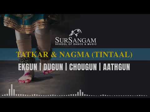 TATKAR PRACTICE NAGMA TINTAL | Kathak Dance | Ekgun Dugun Chaugun Aathgun | Sur Sangam Music Tracks