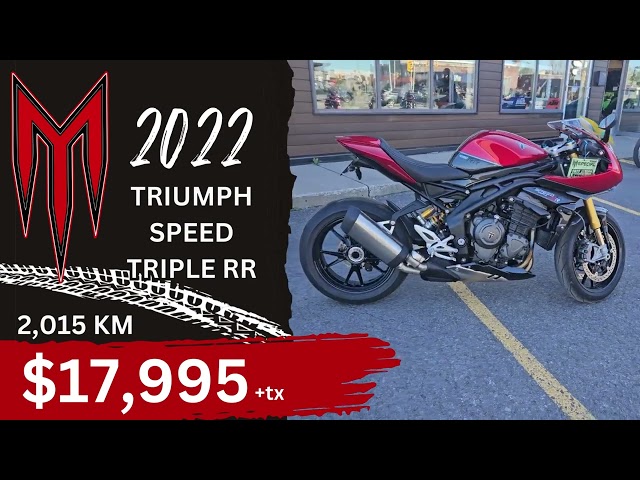 2022 Triumph SPEED TRIPLE RR SAVE $5000 RABAIS in Sport Touring in Ottawa