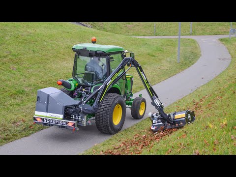 Mini Boom Mower For Compact Tractor | GreenTec Scorpion 430 PLUS