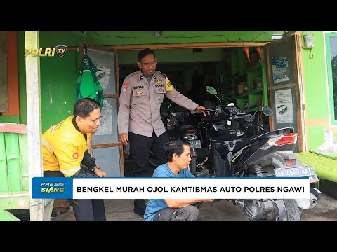 POLRES NGAWI DUKUNG BENGKEL MURAH &ldquo;OJOL KAMTIBMAS AUTO&rdquo; BAGI OJEK ONLINE