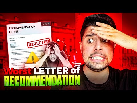 Worst Letter of Recommendation I have seen - LOR Nightmare