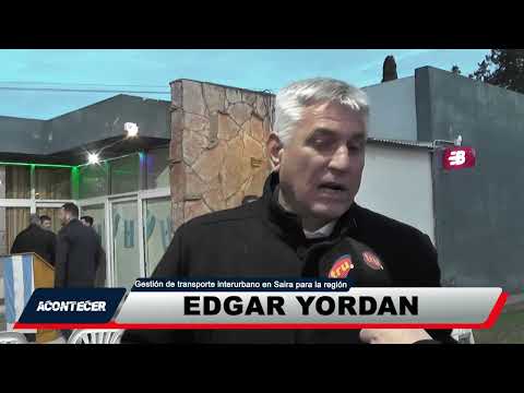 Saira: Empezó a funcionar el transporte de pasajeros a Villa María. La palabra de Enrique Méndez Paz