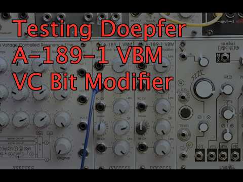 A-189-1 VBM Bit modifier	Doepfer Eurorack Noise Waveshaper Delay image 4