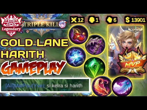 HARITH GOLD LANE GAMEPLAY | HARITH BEST BUILD IN 2022 | AKASHI- HARITH GOLD LANE | Akashi- Plays