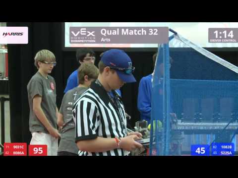 VEX Worlds 2016 - VRC High School - Arts - Qual 32 (9031C 8086A) 177 vs 226 (1082B 5225A)
