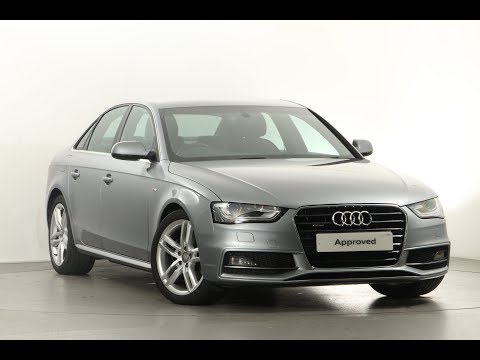 VK65HEV AUDI A4 TDI QUATTRO S LINE NAV GREY 2015, Derby Audi