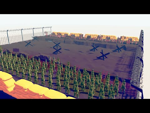D-DAY DEFENCE AGAINST THE ZOMBIE ATTACK  - Totally Accurate Battle Simulator | TABS