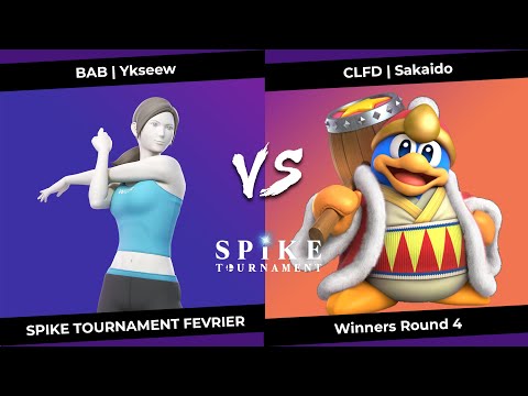 SpikeT Février Winners Round 4 - BAB | Ykseew (Wii Fit Trainer) VS CLFD | Sakaido (King Dedede)