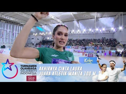 Cinta Laura Keluar Sebagai Pemenang Atletik Wanita 100 M | Turnamen Olahraga Selebriti Indonesia