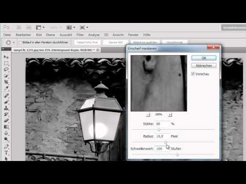 Photoshop CS5 - Kunsteffekt erstellen durch Unscharf Maskieren
