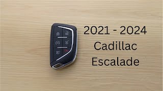 How To Replace or Change Cadillac Escalade Remote Key Fob Battery 2021 - 2024
