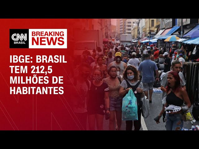 IBGE: Brasil tem 212,5 milhões de habitantes | CNN NOVO DIA
