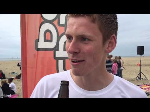 Interview na afloop van de wereldbeker in Scheveningen met Peter Scheek en Kim Cocu