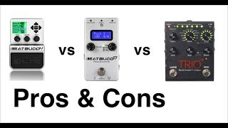 Beatbuddy vs Beatbuddy Mini vs Digitech Trio - PROS & CONS