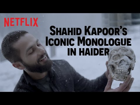 Shahid Kapoor Recites Shakespeare In A Graveyard | Haider | Netflix India