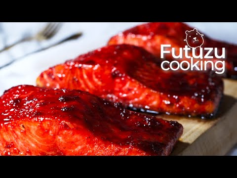 The easiest SALMON TERIYAKI I Honey Garlic Glazed Salmon Recipe I Easy Salmon Recipe I ASMR recipe