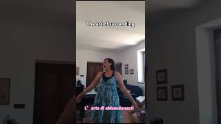 The art of surrending #singing #opera #voice #singer #belcanto #capucinechiaudani #vocalcoach