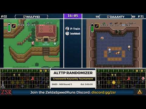 ALttPR Crossworld Keysanity Tournament: WB Round 3 - Wulfy vs. Daaanty Part 2