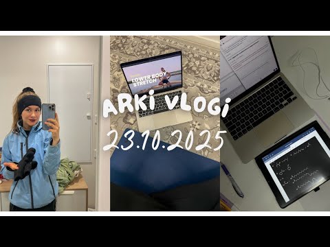 Höpinöitä, treenailuja ja opiskelu juttuja🤸🏻‍♀️✨📝|Arki Vlogi