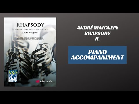 André Waignein - Rhapsody, mvt. II (Piano Accompaniment)