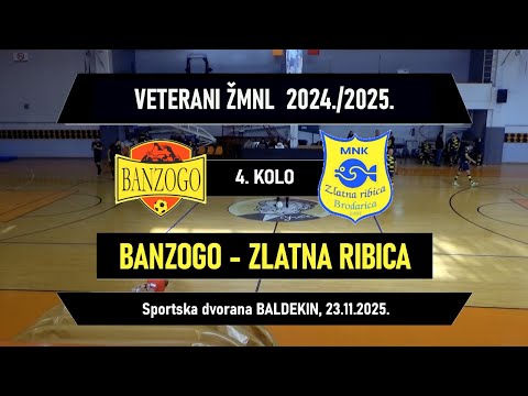 VETERANI ŽMNL: BANZOGO - ZLATNA RIBICA  5:0, 23.11.2025.