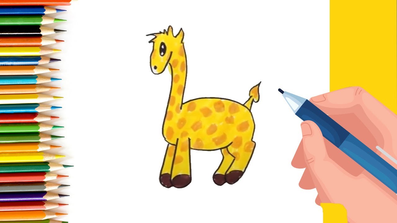 How to Draw Giraffe for Kids
