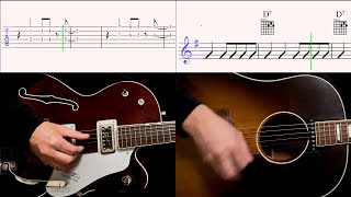 Guitar TAB : You Like Me Too Much - The Beatles - isolated track