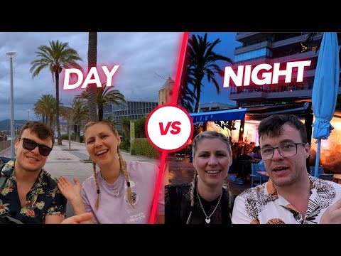 Mallorca DAY VS NIGHT EPIC WALK IN HUGE LIGHTNING STORM