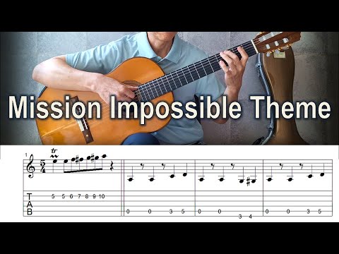 Mission Impossible Theme - Fingerstyle Guitar | TAB