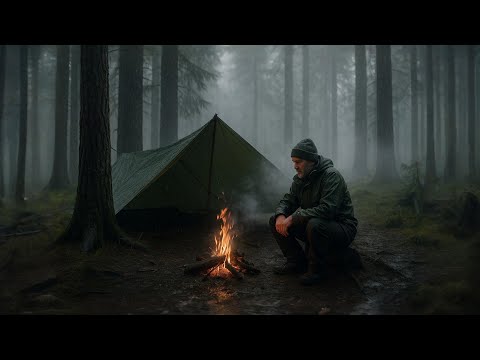 3 Tage Einzel-Bushcraft-Camp; Eine Bogensäge herstellen - Pilze sammeln und kochen – Planenzelt