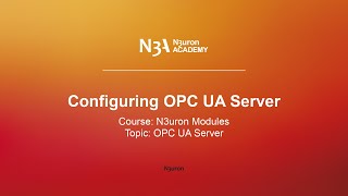 Configuring OPC UA Server