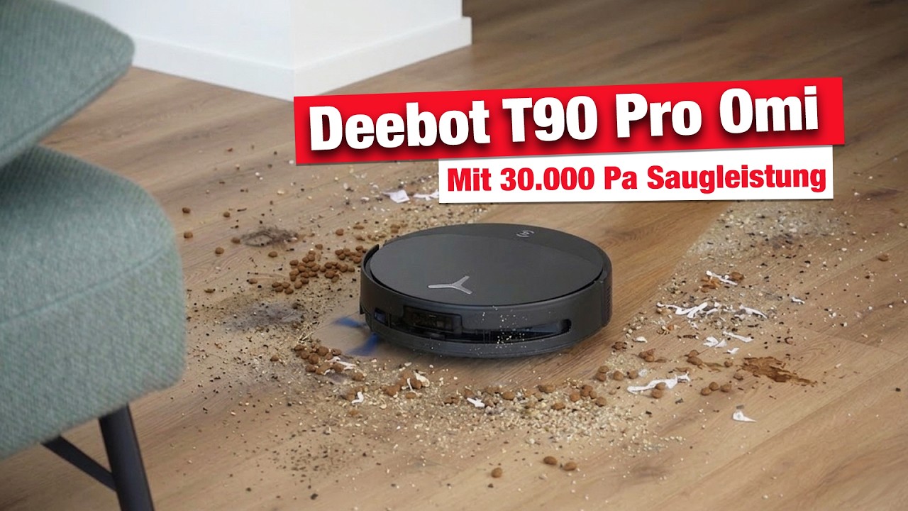 Ecovacs Deebot T90 Pro Omi - Viel Schmutz? Kein Problem !