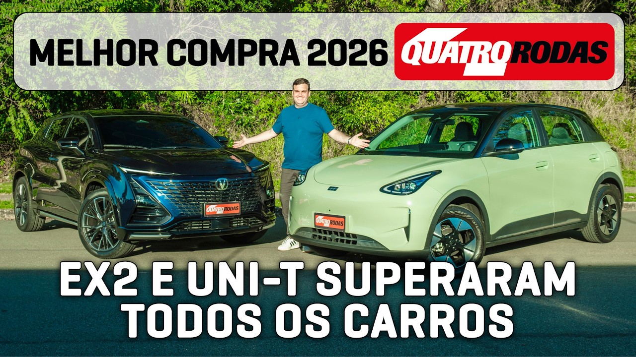 GEELY EX2 e CAOA CHANGAN UNI-T: destrinchamos os VENCEDORES DO MELHOR COMPRA 2026