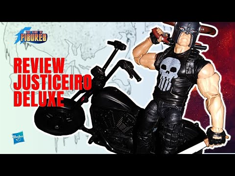 Review Marvel Legends O JUSTICEIRO Deluxe (The Punisher Kill Krew). Hasbro. Action figure.