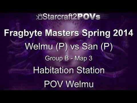 SC2 HotS - Fragbyte Masters 2014 - Welmu vs San - Group B - Map 3 - Habitation Station - Welmu