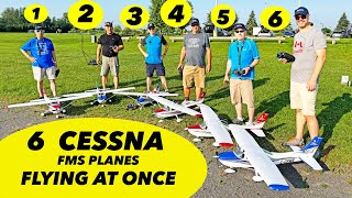 Can We Fly 6 FMS Cessna RC Planes at once? Without Crashing?