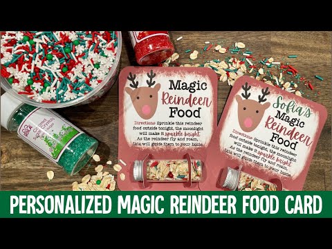 Magic Reindeer Food Print-then-Cut Card | Cricut and Silhouette Tutorial