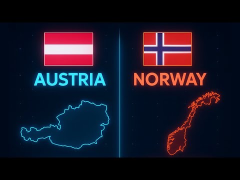 Austria vs Norway. Comparison 2025