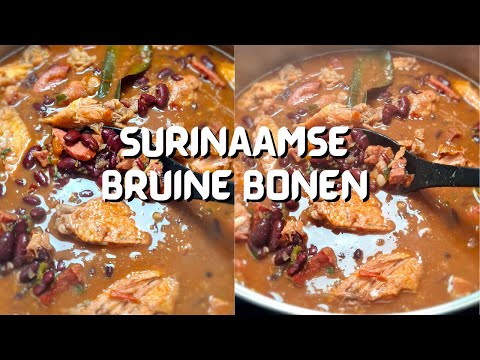 Recept: Surinaamse Bruine Bonen | Stewed beans with meats | CWF