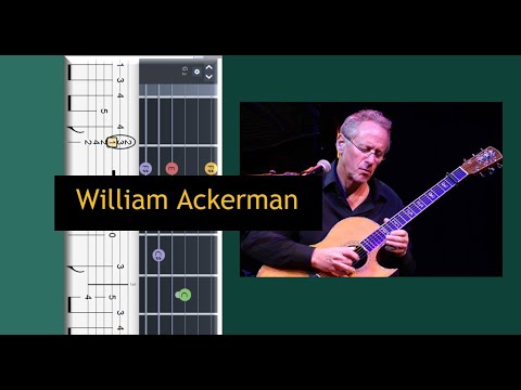 Guitar TAB (William Ackerman) The Bricklayers Beautiful Daughter - SLOW VER. | Tutorial / Sheet #iMn