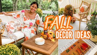 Fall 2021🍁Front Porch & Back Deck | Fall Decor Ideas #homedecor #falldecor